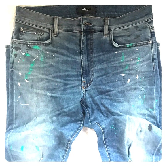 amiri graffiti jeans